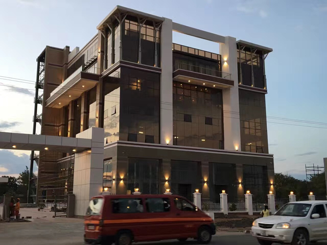 دفتر پیش ساخته ساختمان اداری فولاد زامبیا