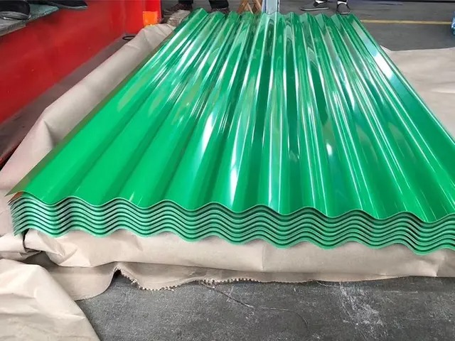 corrugated metal sheets